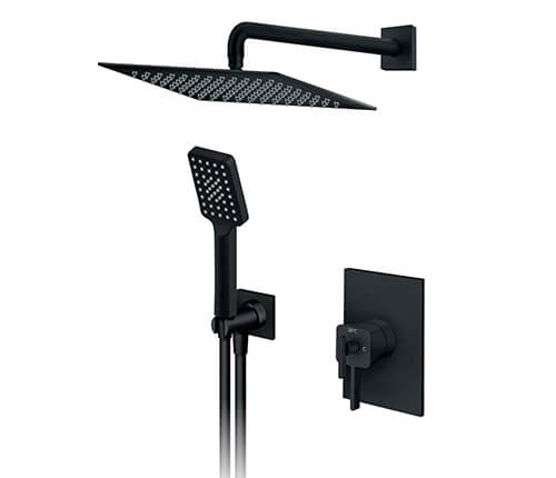 Bat. zidna za kadu termostatska  Rosan- Black